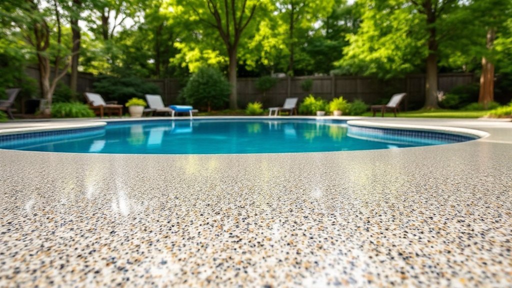 Pool deck coating in coastal climate